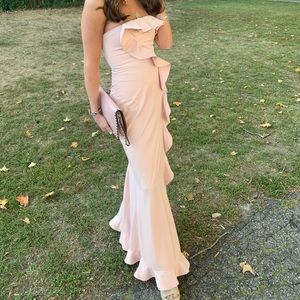 NBD (Revolve) Luna Gown in Light Pink. Worn once